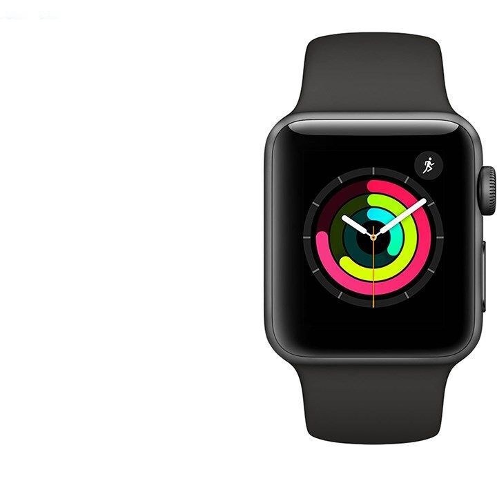 Apple watch s3 38mm space gray on sale aluminum with black