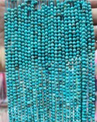 تصویر ریسه سنگ فیروزه مدل تراش دار 