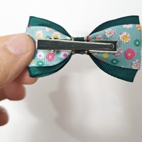 تصویر گلسر دورنگ سبزآبی 