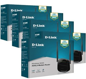 تصویر مودم روتر +ADSL2 دی-لینک مدل DSL-124 NEW 2022 - پک 5 عددی 