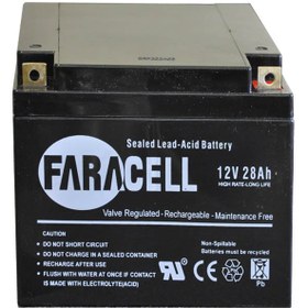 تصویر باتری یو پی اس 12 ولت 28 آمپر فاراتل Faratel 12V28AH CSB VRLA Battery