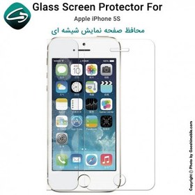 تصویر محافظ صفحه نمایش شیشه ای پشت و رو برای اپل iPhone 5S 
