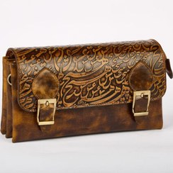 تصویر کیف دوشی چرم طبیعی مدل آناویز چرم 