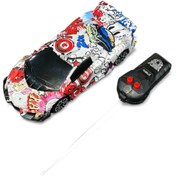 تصویر اسباب بازی ماشین کنترلی گرافیتی مسابقه ای 