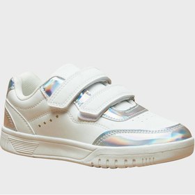 تصویر کفش‌ ورزشی بچگانه با چسب ولکرو مدل پایین برند shoexpress Kids Velcro Low Top Sneakers