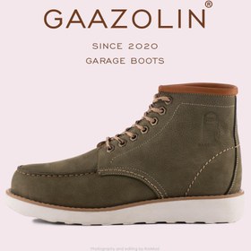 تصویر بوت گاراژ 1 گازولین ارتشی – GAAZOLIN Garage Boots Army Green 