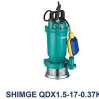 تصویر کفکش ۱۸ متری ۱ اینچ تکفاز 0.5 اسب فلوتردار شیمجه مدل QDX1.5-17-0.37K-F Submersible Pump