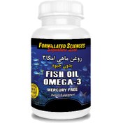 تصویر سافت ژل روغن ماهی امگا 3 بدون جیوه فرمولیتد ساینسز Fish Oil Omega 3 Mercury Free