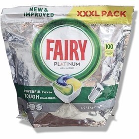 تصویر قرص ماشین ظرفشویی فیری (Fairy) بسته ۱۰۰ تایی مدل پلاتینیوم (Platinum) 