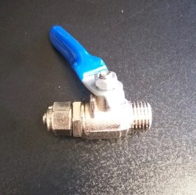 تصویر شیر ورودی تصفیه آب خانگی فلزی ۱/۴ اینچ 