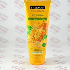 تصویر اسکراب صورت فری من FREEMAN مدل manuka hony & tea tree oil 