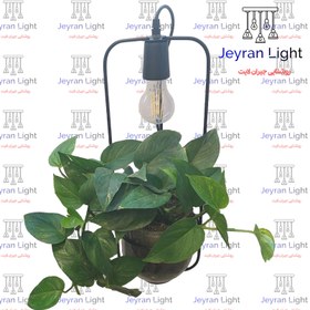 تصویر چراغ دیواری مدل گلدان مفتول - مشکی Wire vase model wall lamp