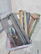 تصویر جامدادی توری شفاف دو زیپ کپی 