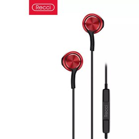 تصویر هندزفری سیمی با جک 3.5 میلی‌متری رسی Recci wired earphone j500 