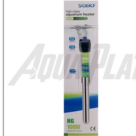 تصویر بخاری آکواریوم اکرولیک و استیل HG-100w سوبو Sobo high class aquarium HEATER HG-100W