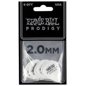 تصویر Ernie Ball Prodigy Picks 2.0mm White 6-Pack – 9202 