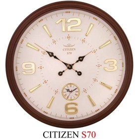 تصویر ساعت دیواری سیتیزن کدS70 عمده کارتن 4عددی جور clock Citizen S70