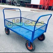 تصویر باربر چهارچرخ سفارشی فلزی صنعتی – کد ۶۱۰۴ 