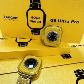 تصویر ساعت هوشمند G9 ultra pro گلد G9 ultra pro gold smart watch