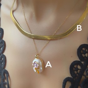 تصویر گردنبند میناکاری 