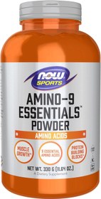 تصویر آمینو ای ای ای ناو (330 گرمی) NOW Foods Sports Nutrition, Amino-9 Essentials™ Powder, Enhanced Protein Synthesis, Amino Acids, 330-Grams