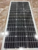 تصویر پنل خورشیدی 100وات دارای شکستگی 