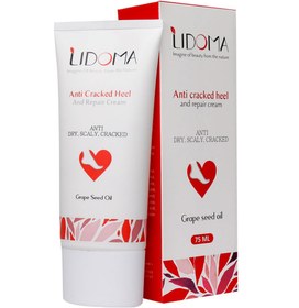 تصویر کرم نرم کننده و رفع ترک پا حاوی هسته انگور 75میل لیدوما Lidoma Anti Cracked Heel And Repair Cream