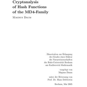 خرید و قیمت دانلود کتاب Cryptanalysis of Hash Functions of the MD4 ...