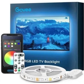 تصویر لامپ نواری هوشمند GoVee RGB LED مخصوص پشت تلویزیون 