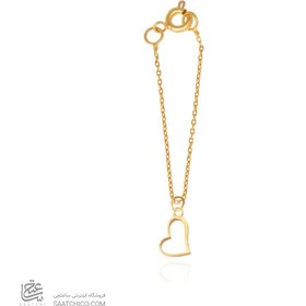تصویر آویز ساعت طلا زنانه طرح قلب ولنتاین کد WP344 