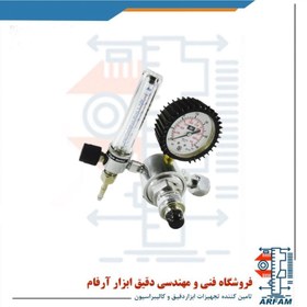 تصویر مانومتر آرگون توان جم تک فلومتر مدل TJI0205 Tavan Jam Ar Regulator TJI0205