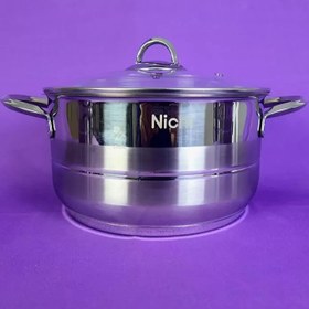 تصویر قابلمه استیل سایز ۲۴ نیچی 