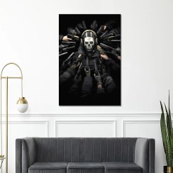 تصویر تابلو شاسی مدل کال اف دیوتی مدرن وار فر وارزون گوست COD call of duty کد GA 1008 