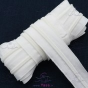 تصویر زیپ متری نمره ۵ دندانه پلاستیک طول ۱ متر مشکی 