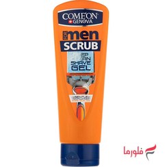 تصویر ژل اصلاح کامان مدل Scrub Comeon Scrub Deep Clear Shave Gel For Men 175 ml