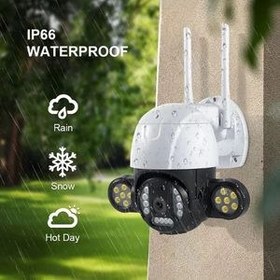 تصویر دوربین مینی اسپید دام سیم کارتی v380 مدل P30 V380 p30 4g Sim Card IP Camera Outdoor Ptz CCTV