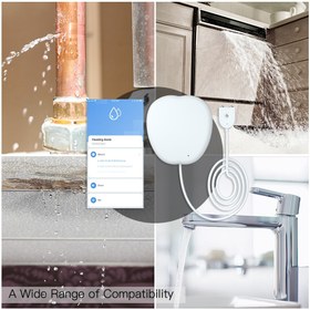 تصویر سنسور هوشمند نشت آب WSS-JM-WL-A-EN برند MOES MOES Wifi Water Leakage detector- WSS-JM-WL-A-EN