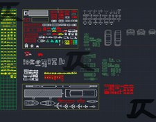 تصویر آبجکت ماشین و وسایل نقلیه اتوکد 