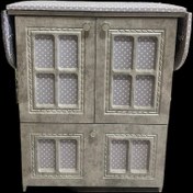 تصویر میز اتو 4 درب آسانسوری طوسی 