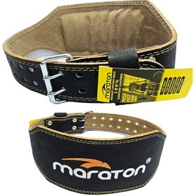 تصویر کمربند بدنسازی چرم ماراتن marato belt w.lifting 