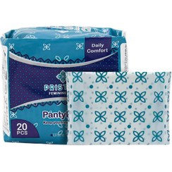 تصویر پد بهداشتی روزانه سایز متوسط پریستیو 20 عددی PRISTIVE SANITARY PADS, MEDIUM, 20 pcs