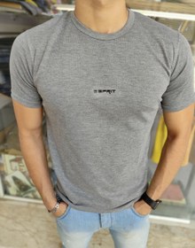 تصویر تیشرت اسپریت طوسی کیفیت بالا پنبه دو رو Gray Spirit T-shirt High quality double-faced cotton