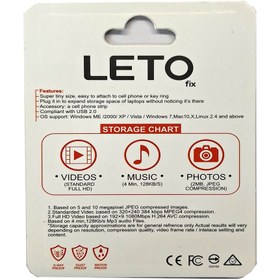 تصویر فلش مموری 16 گیگ لیتو مدل L18 LETO 16 GB Flash Memory L18