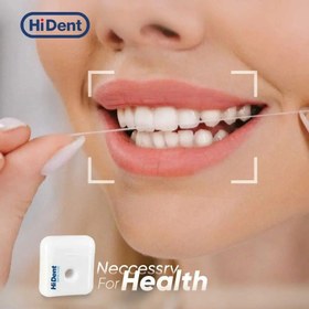 تصویر نخ دندان هایدنت نعنایی ۵۰ متری کد ۹۲۳ مدل Mint Flavor ا Hi-Dent dental floss Hi-Dent dental floss