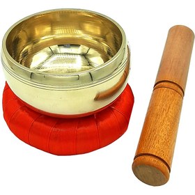 تصویر کاسه تبتی طلایی 10cm 