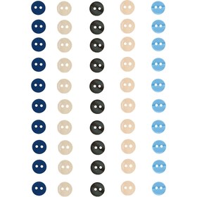 تصویر دکمه مدل 5Rang بسته 50 عددی 
