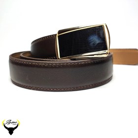 تصویر کمربند پشت کراس چرم کد 196 leather belt