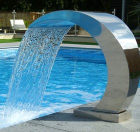 تصویر فواره کرتین 50*35 استیل 