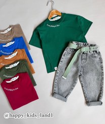 تصویر تیشرت بچگانه لباس تابستانه پسرانه و دخترانه کدکالا : H2404 