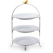 تصویر ظرف پذیرایی سه طبقه زرین مونارکی ، تکی درجه: عالی 